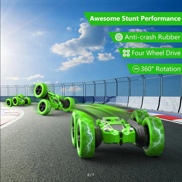 Children's stunt car with remote control, 2.4 GHz, 360 degrees
