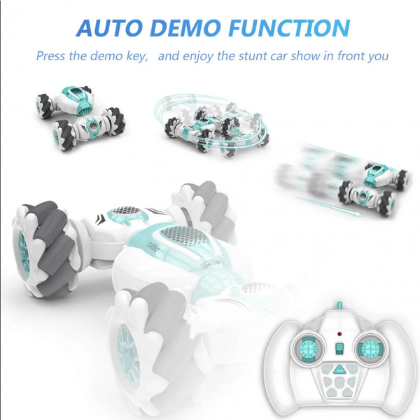Radio-controlled car with gesture sensor and remote control