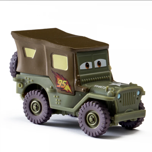 A 1:55 scale metal alloy car model by Disney Pixar