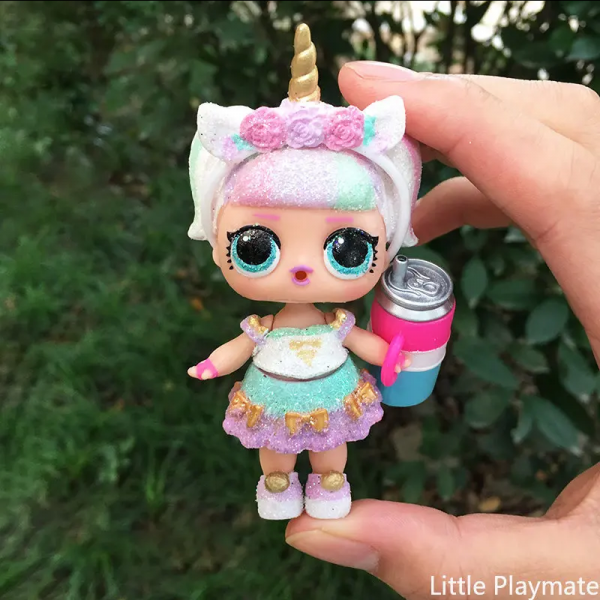 LOL doll with a small child