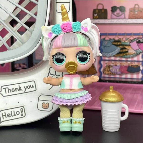 LOL doll with a small child