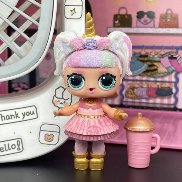 LOL doll with a small child