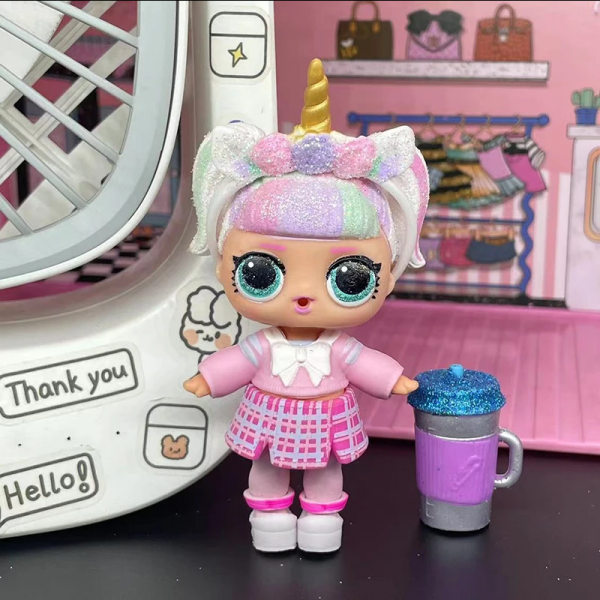 LOL doll with a small child